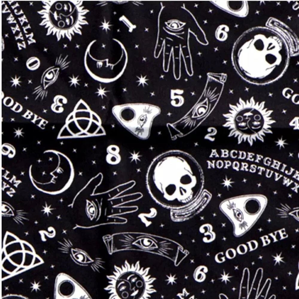 4pc Cynthia Rowley Halloween Ouija Board FULL Sheet Set Psychic Palm Celestial